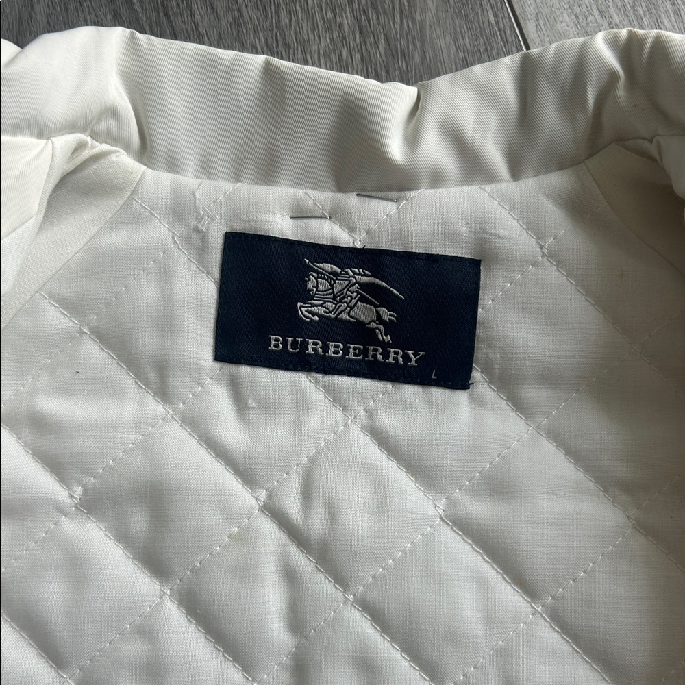 Burberry Kids Cream Pea Coat - Picture 4 of 11
